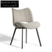 Luxury Velvet Fabric Dining Chair, Modern Metal Legs, Comfortable Restaurant Seating