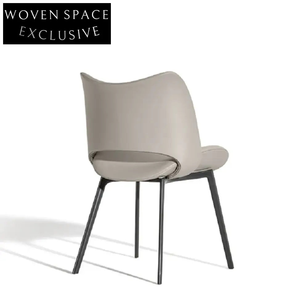Luxury Velvet Fabric Dining Chair, Modern Metal Legs, Comfortable Restaurant Seating