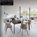 Luxury Velvet Fabric Dining Chair, Modern Metal Legs, Comfortable Restaurant Seating