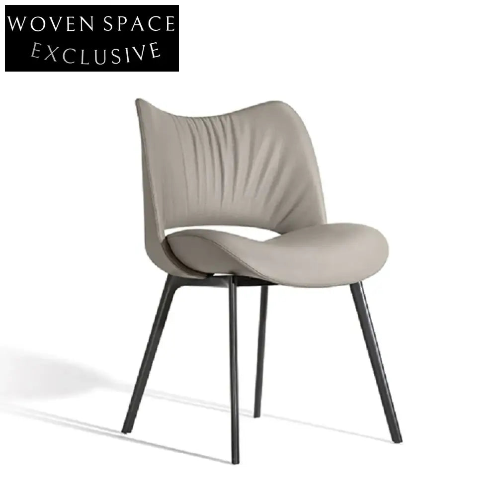 Luxury Velvet Fabric Dining Chair, Modern Metal Legs, Comfortable Restaurant Seating