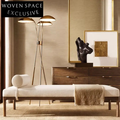 Luxury Velvet Fabric Minimalist 2-Seater Bed End Ottoman Bench