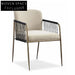 Luxury Velvet Fabric Restaurant Dining Chair with Gold Metal Legs
