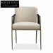 Luxury Velvet Fabric Restaurant Dining Chair with Gold Metal Legs