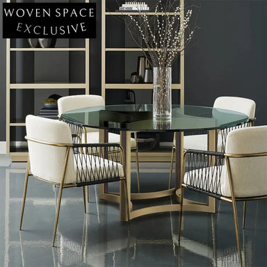 Luxury Velvet Fabric Restaurant Dining Chair with Gold Metal Legs