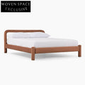 Luxury Velvet Fabric Upholstered Platform Bed Frame with Plush Headboard