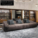 Luxury Velvet I-Shaped Floor Sectional Sofa Set for Modern Living Rooms