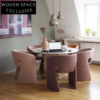 Luxury Velvet Nordic Dining Chair with Sturdy Wood Frame