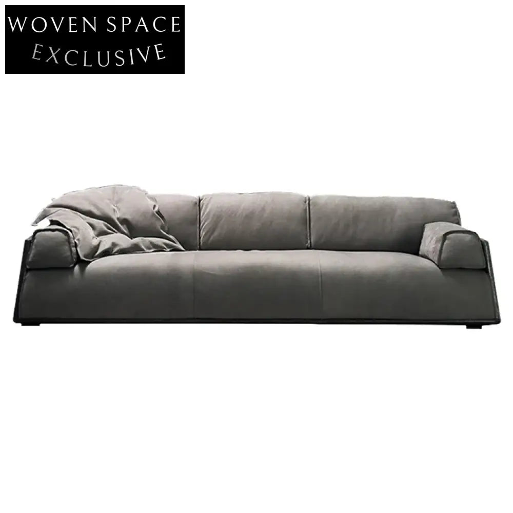 Luxury Velvet Sectional Sofa Set with Modern I-Shape Legs for Living Room