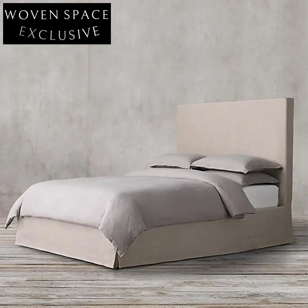 Luxury Velvet Upholstered King Size Bed Frame with Storage, Soft Headboard