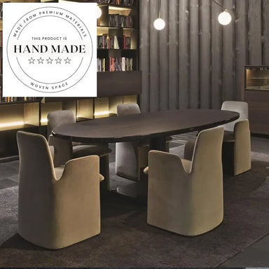 Luxury Velvet Upholstered Nordic Designer Armchair Modern Dining Chair