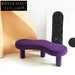 Luxury Velvet Upholstered Ottoman Bench with Modern Metal Base Design