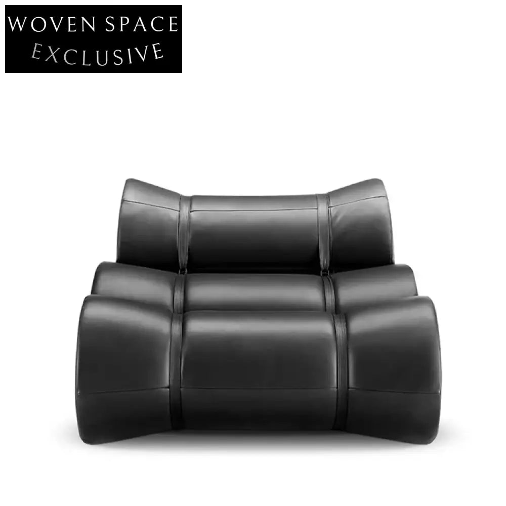 Luxury Vintage Leather Accent Floor Couch for Living Room Seating