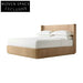 Luxury Wabi Sabi Solid Wood King Tufted Headboard Platform Bed