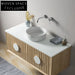 Luxury Wall-Hung Solid Wood Bathroom Vanity with Ceramic Basin & Soft-Close Drawers