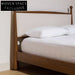 Luxury Walnut Solid Wood King Bed Frame - Modern Retro Design for Bedroom