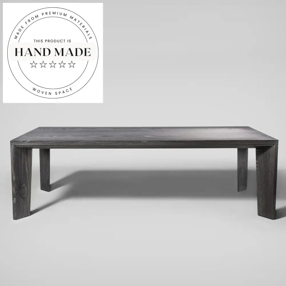 Luxury White Oak Custom Rectangular Modern 6 Seater Dining Table