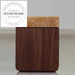 Luxury White Onyx Natural Stone Marble Top Bedside Table