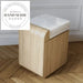Luxury White Onyx Natural Stone Marble Top Bedside Table