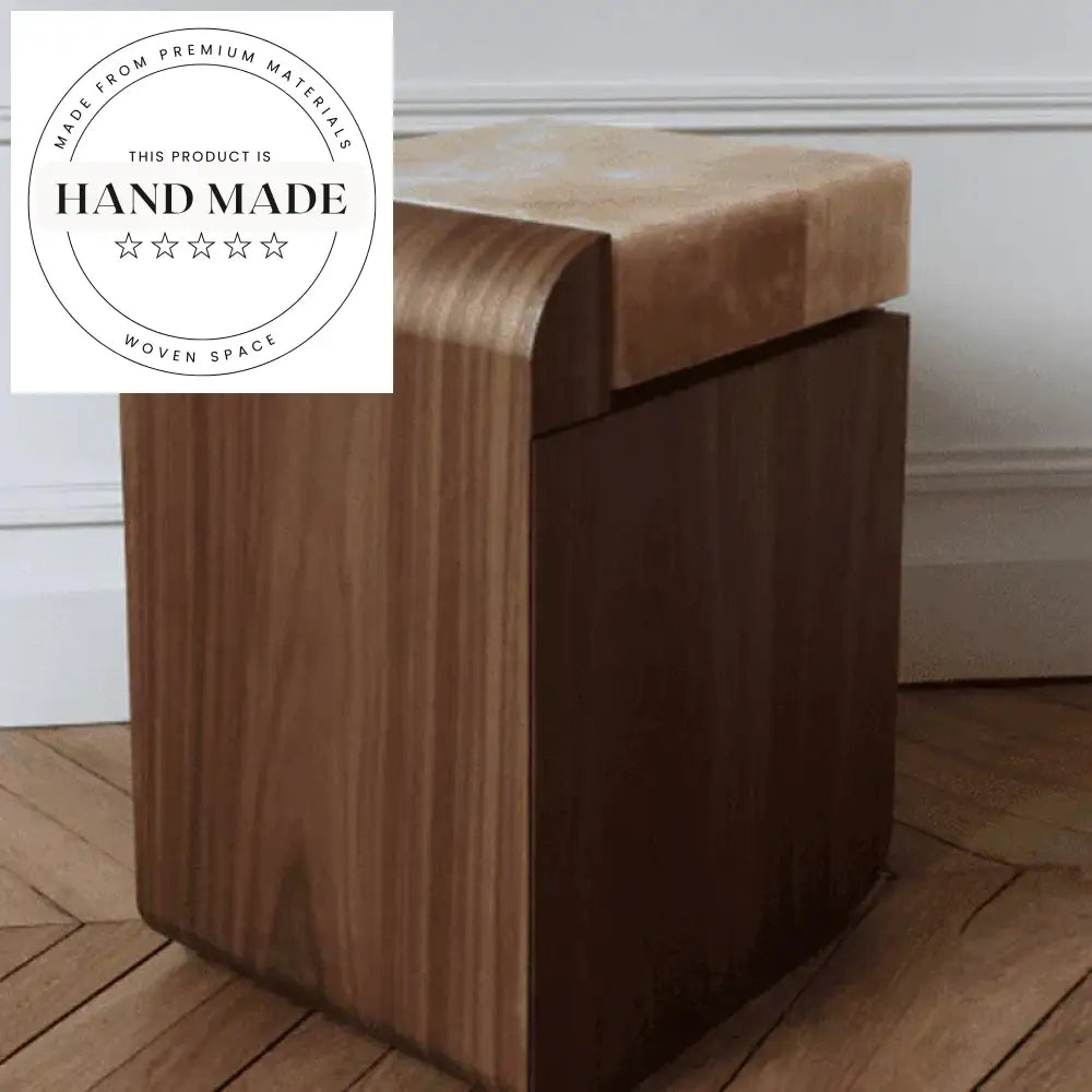 Luxury White Onyx Natural Stone Marble Top Bedside Table