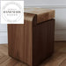 Luxury White Onyx Natural Stone Marble Top Bedside Table