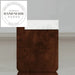 Luxury White Onyx Natural Stone Marble Top Bedside Table