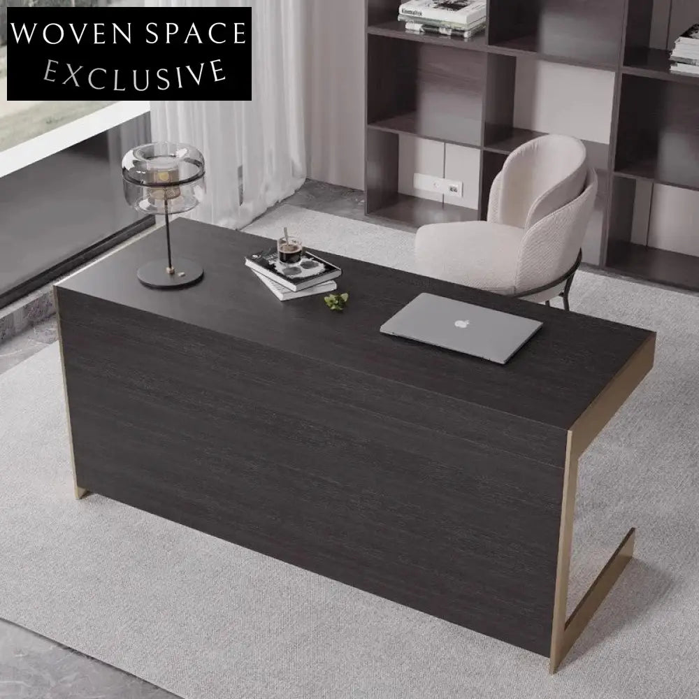 Luxury Wooden Reception Desk Modern Computer Office Desk