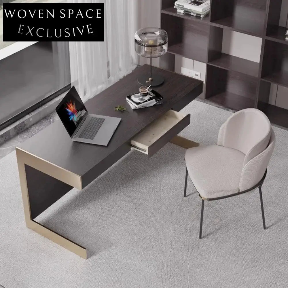 Luxury Wooden Reception Desk Modern Computer Office Desk