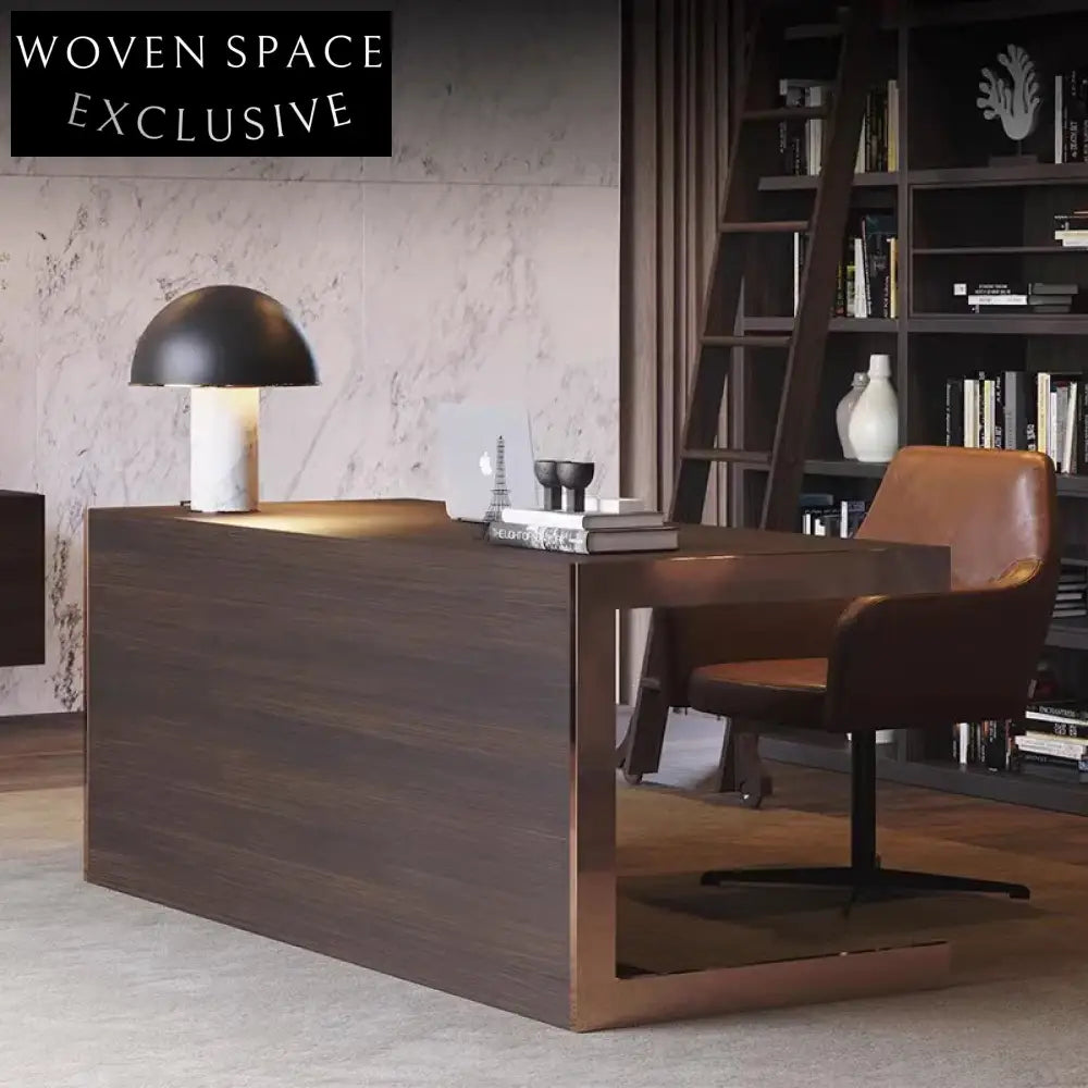 Luxury Wooden Reception Desk Modern Computer Office Desk