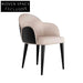 Luxury Yellow Velvet High Back Modern Dining Chair with Metal Legs