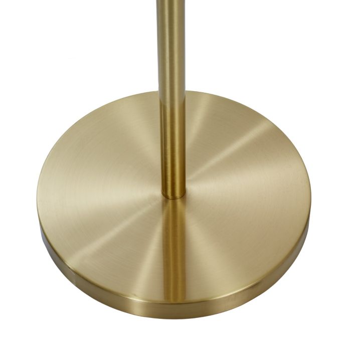 Amalfi Amilla Floor Lamp Brushed Gold & Clear