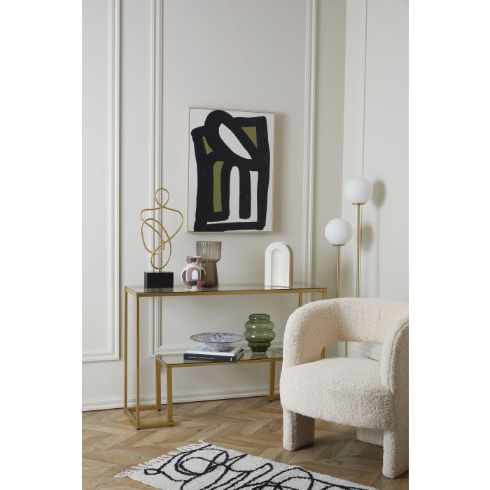 Amalfi Tivoli Floor Lamp White & Gold