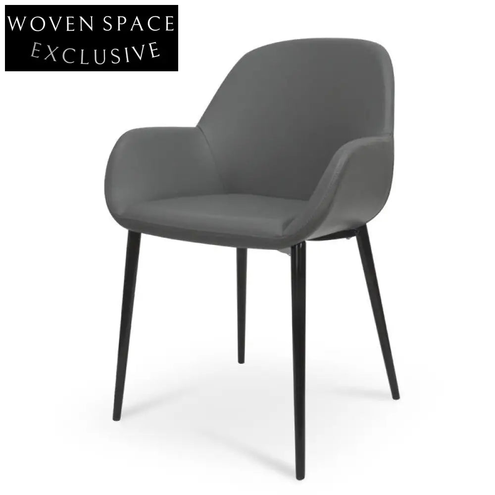 Lyton Dining Chair in Charcoal Grey