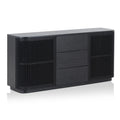 Mia 1.6m Sideboard Unit - Full Black