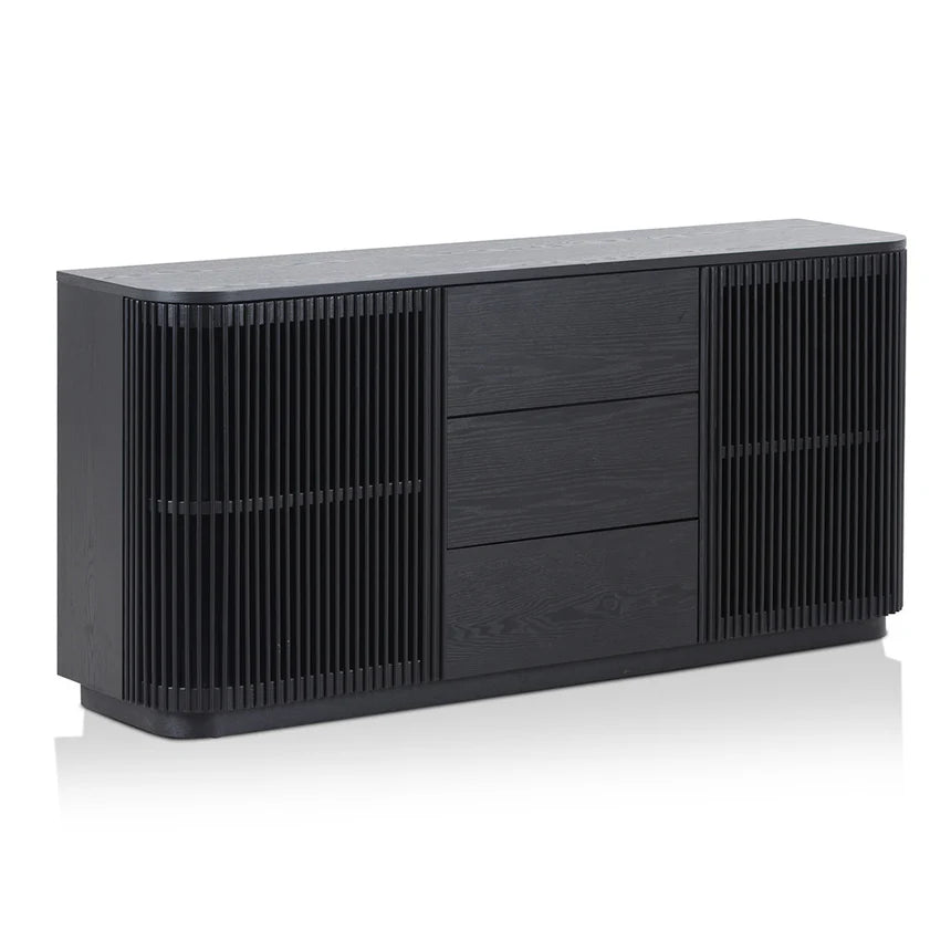 Mia 1.6m Sideboard Unit - Full Black