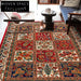 Machine Washable Anti-Slip Retro Ethnic Custom Living Room Bedroom Area Rug