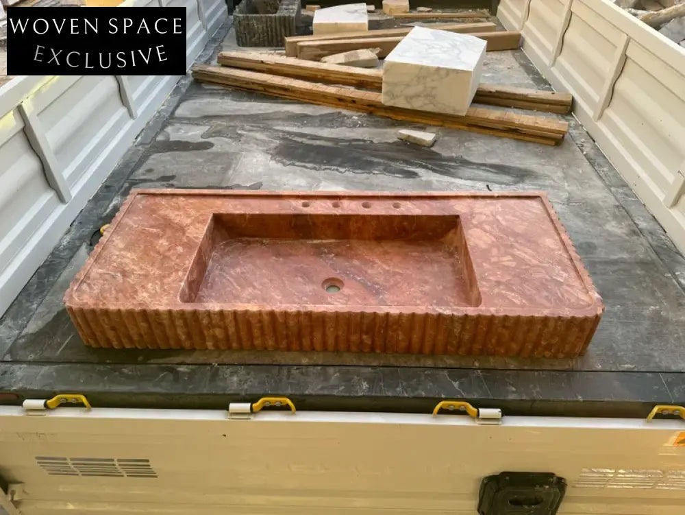 Madelle Travertine Marble Bathroom Sink