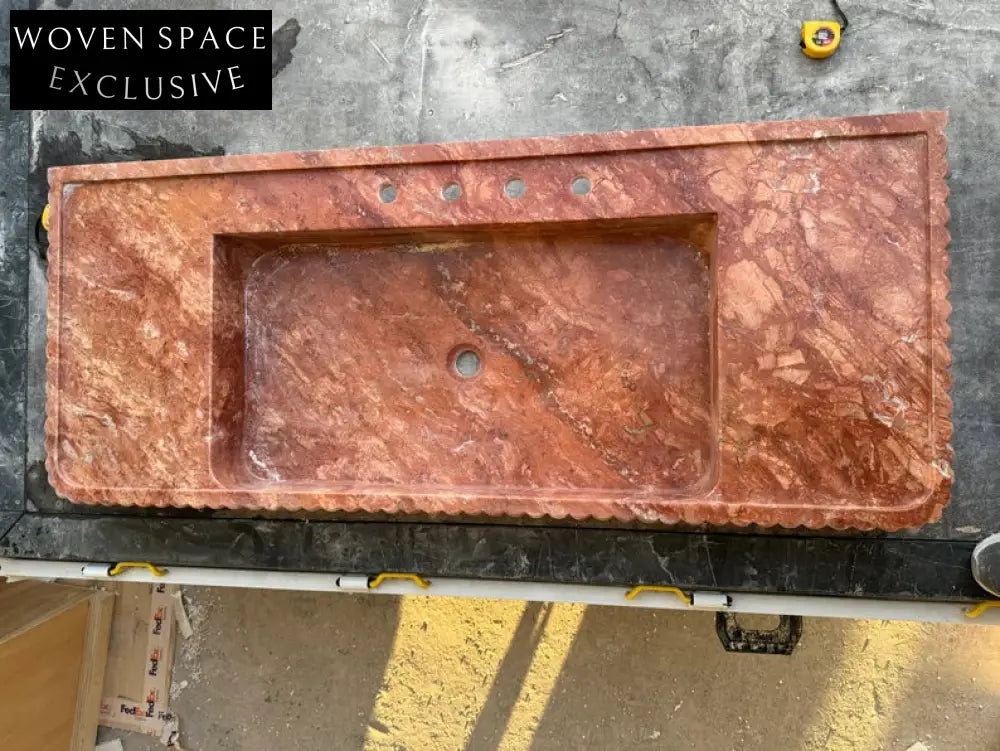 Madelle Travertine Marble Bathroom Sink