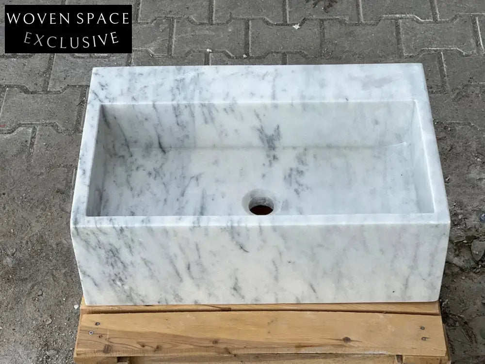 Magdaleine Carrara Marble Sink