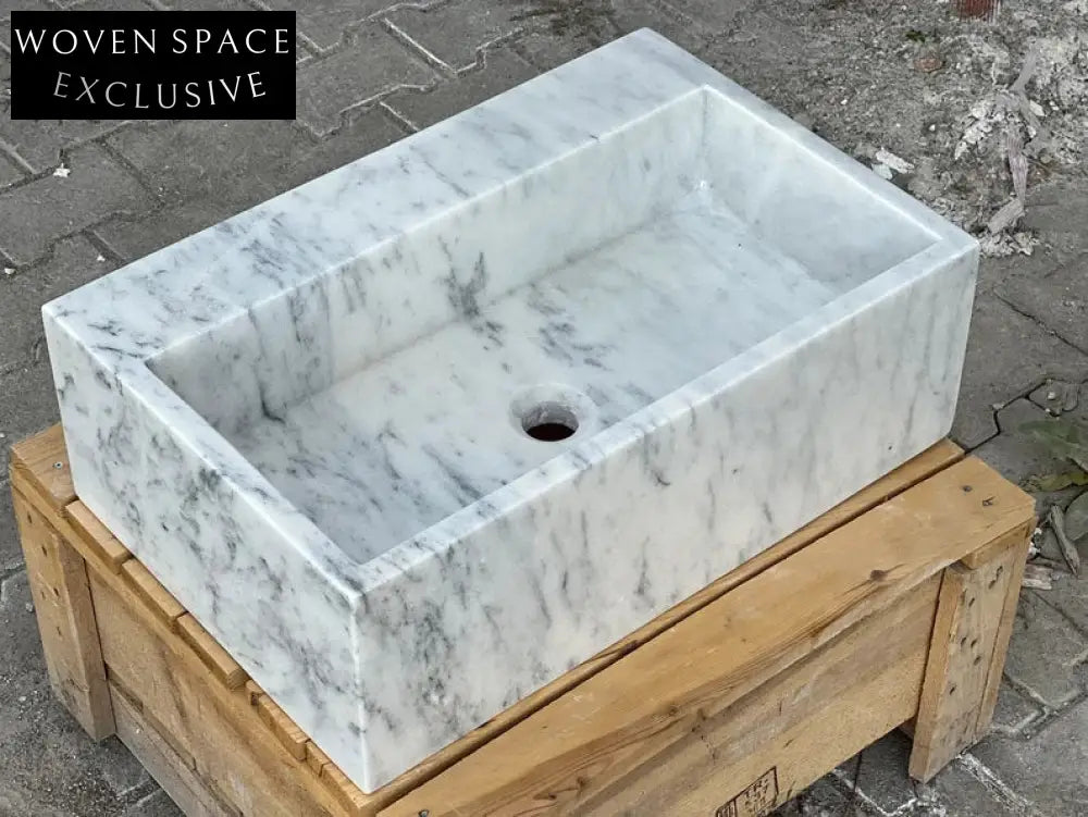 Magdaleine Carrara Marble Sink