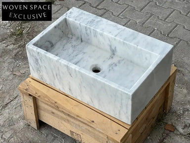 Magdaleine Carrara Marble Sink