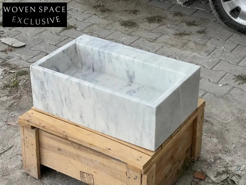 Magdaleine Carrara Marble Sink