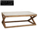 MAINE MARBLE TOP COFFEE TABLE