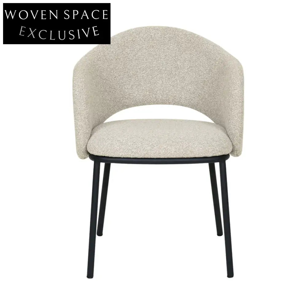 Mani Black Dining Chair - Clay Grey