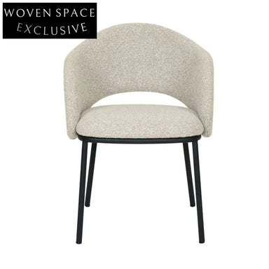 Mani Black Dining Chair - Clay Grey