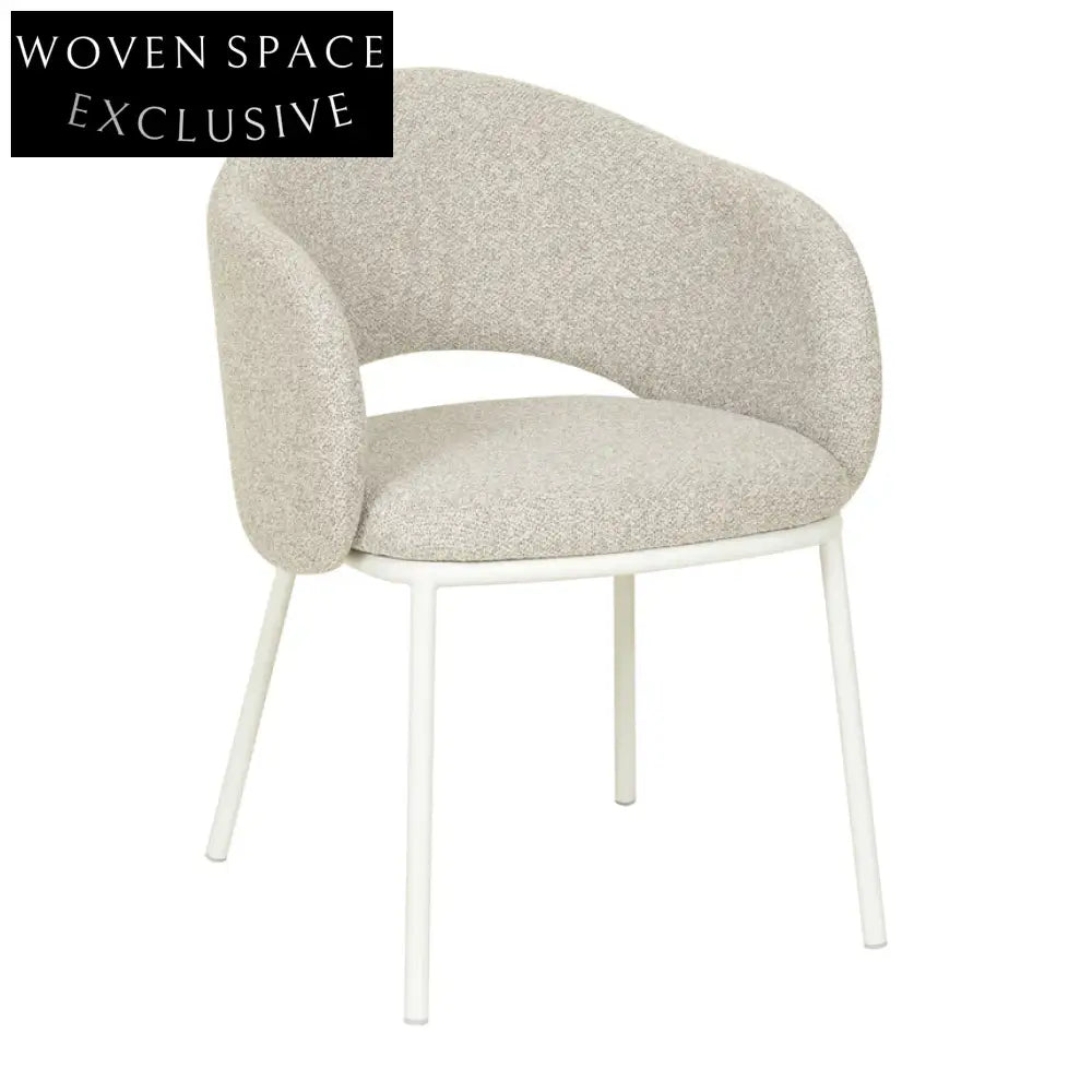 Mani White Dining Chair - Clay Grey