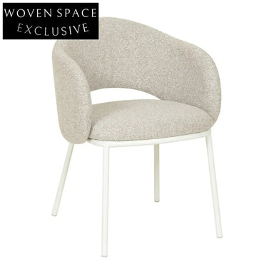 Mani White Dining Chair - Clay Grey