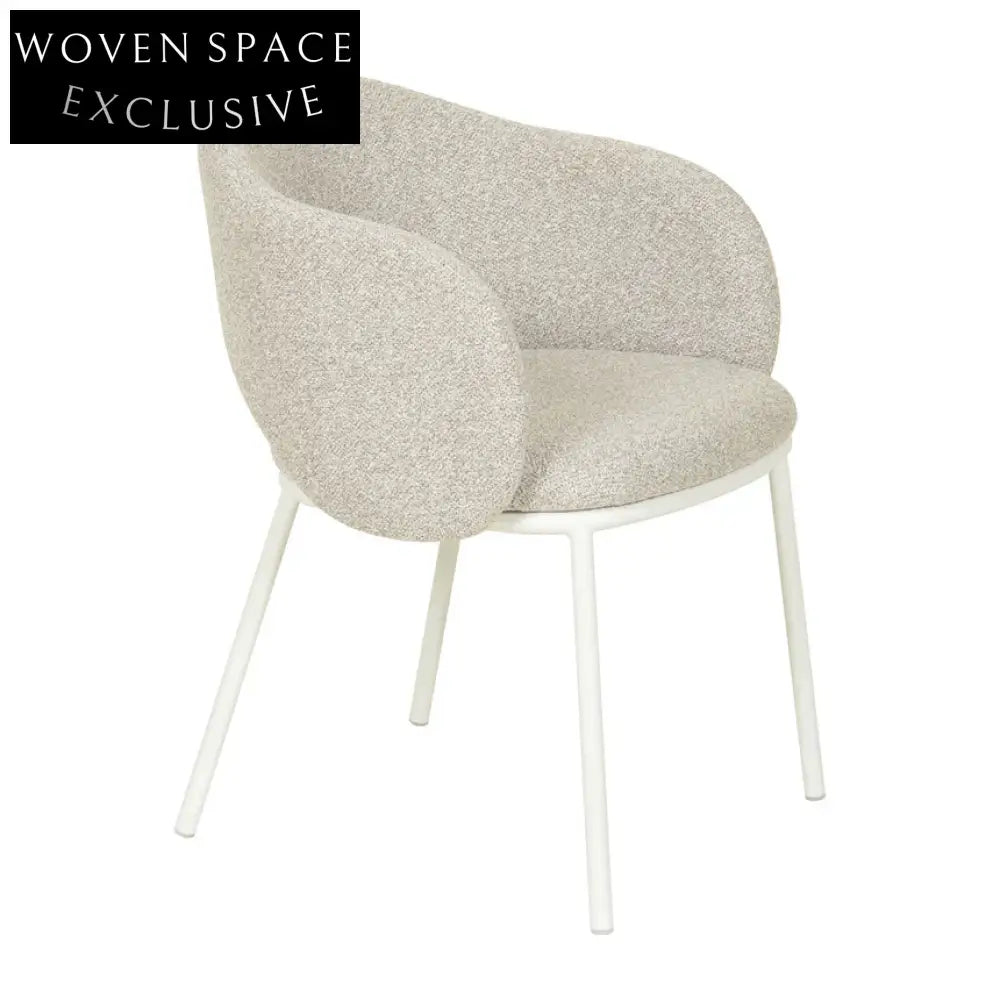 Mani White Dining Chair - Clay Grey