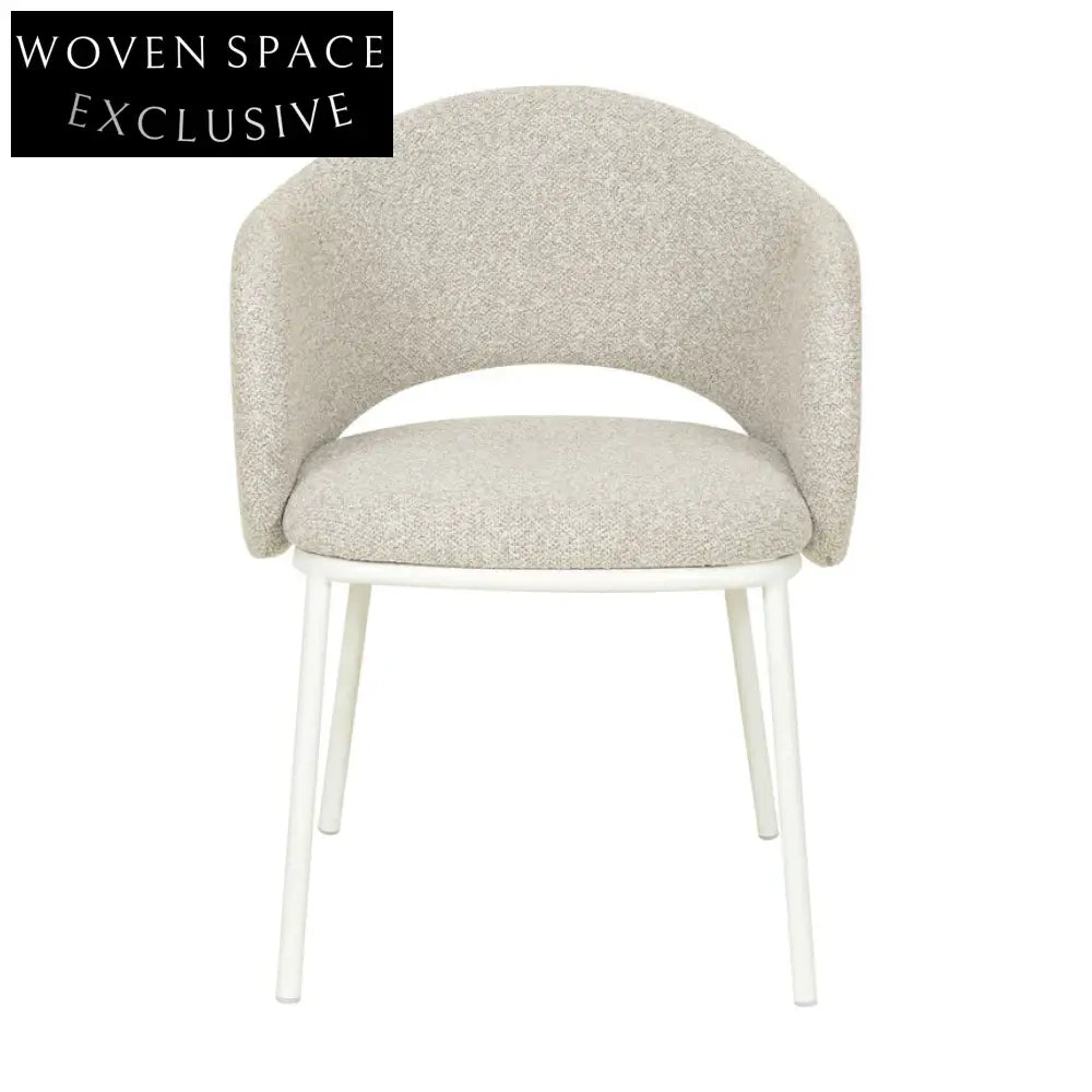 Mani White Dining Chair - Clay Grey 