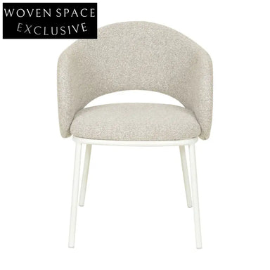 Mani White Dining Chair - Clay Grey 