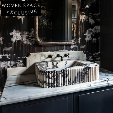 Marble Bathroom Sink Powder Room Sink